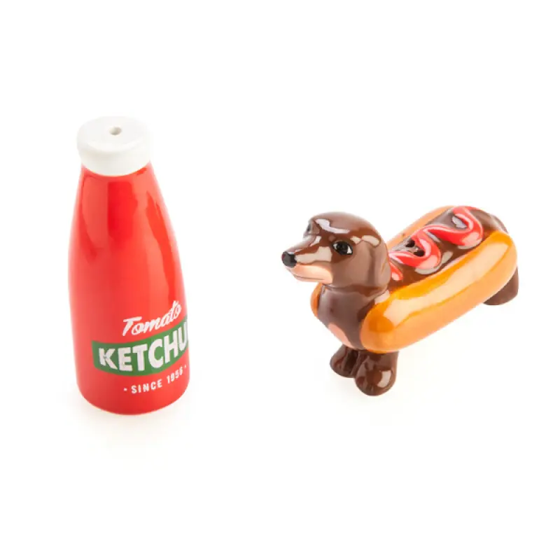 Flavour Mates - Flavour Mates Sausage Dog & Ketchup Salt & Pepper Set