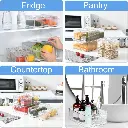 What You Need - 10 Pack Stackable Fridge Organizer w Lids