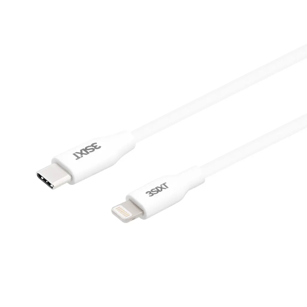 3SIXT - 3SIXT Charge & Sync Cable USB-C to Lightning | White | 2m