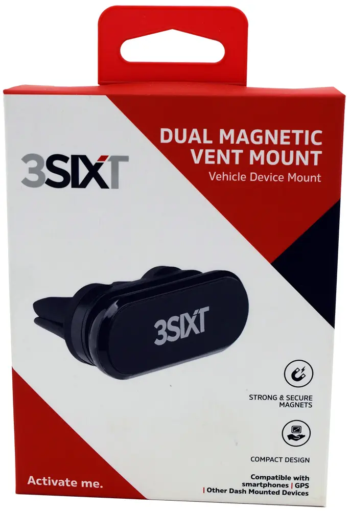 3SIXT - 3SIXT Dual Magnetic Car Vent Mount | Black