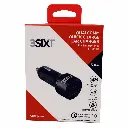 3SIXT Qualcomm Quick Charge 3.0 Car Charger Dual Port | Black | 5.4A_1810