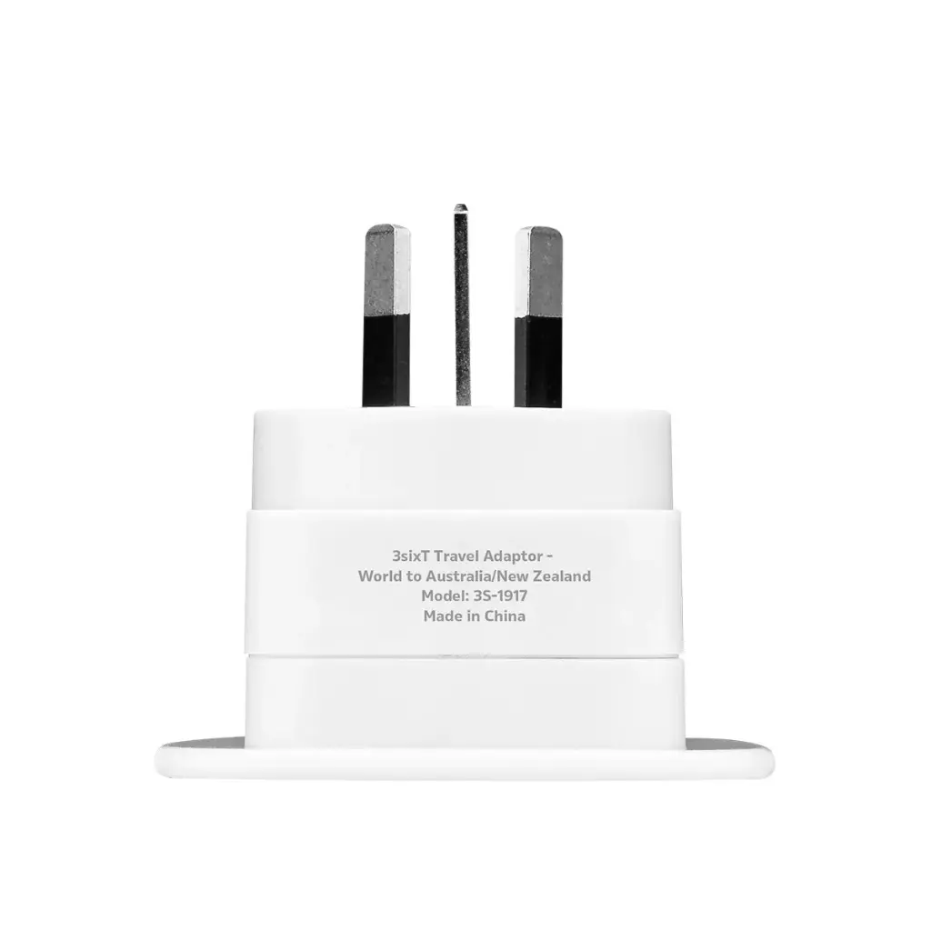 3SIXT - 3SIXT Travel Adaptor World to AUS/NZ | White