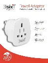 3SIXT - 3SIXT Travel Adaptor World to AUS/NZ | White