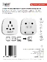3SIXT Travel Adaptor World to AUS/NZ | White_1824