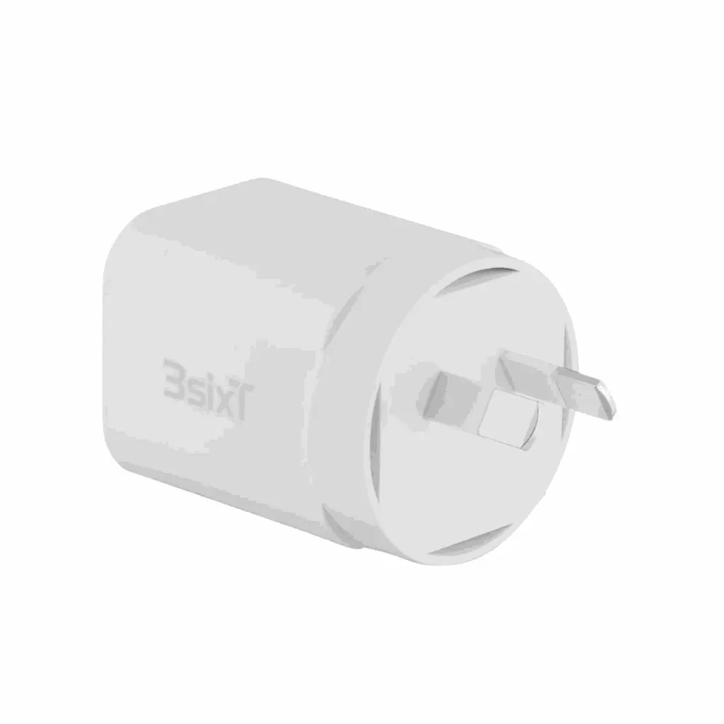 3SIXT Wall Charger GaN USB-C + USB-A | White | 35W_1858