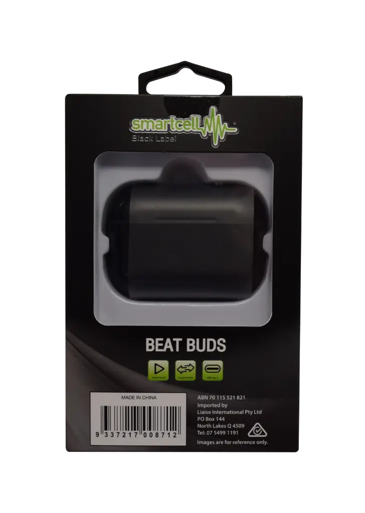 Smartcell - Smartcell Black Beat Buds TWS Earbuds