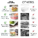 What You Need - 10 Pack Stackable Fridge Organizer w Lids