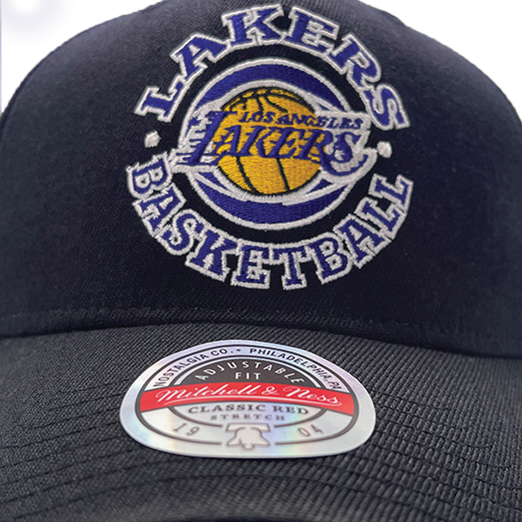 Mitchell & Ness - Mitchell & Ness Los Angeles Lakers NBA Classic Red Backetball Circle Black OSFM MNLL1987