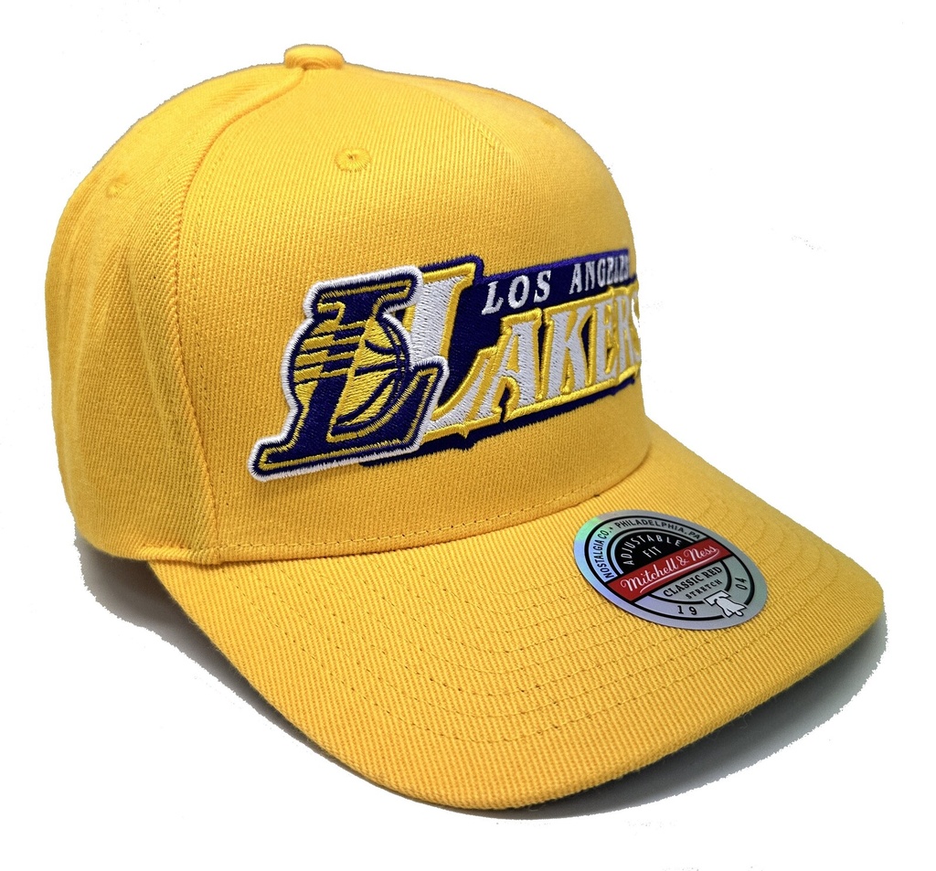 Mitchell & Ness - Mitchell & Ness Los Angeles Lakers NBA OH Word Yellow OSFM MNLL21105