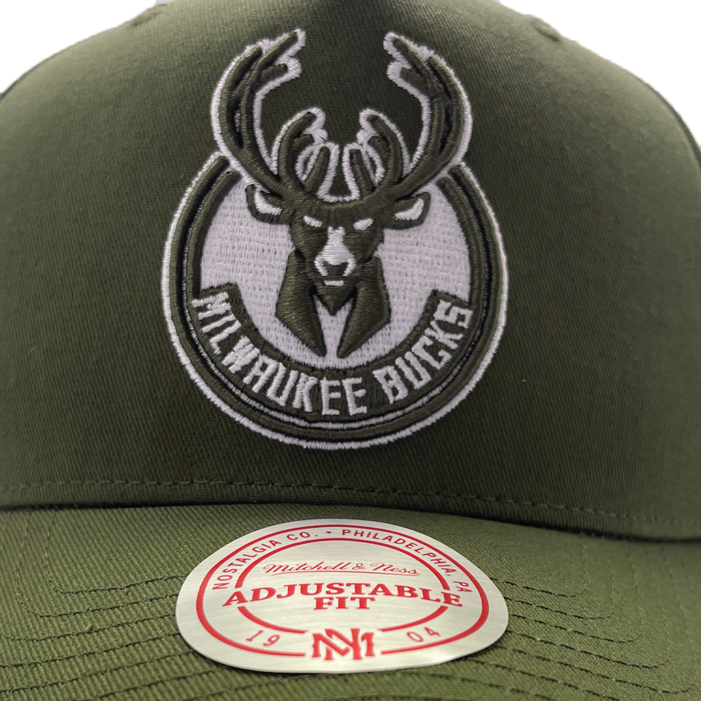 Mitchell & Ness Milwaukee Bucks NBA Classic Red Core Sport Olive OSFM MNMB2002_20100