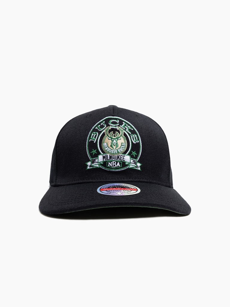 Mitchell & Ness - Mitchell & Ness Milwaukee Bucks NBA Emblem MVP Black/Green OSFM MNMB3115