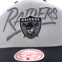 Mitchell & Ness - Mitchell & Ness Oakland Raiders NFL Classic Red Blaze Script White/Black OSFM MNOR2100