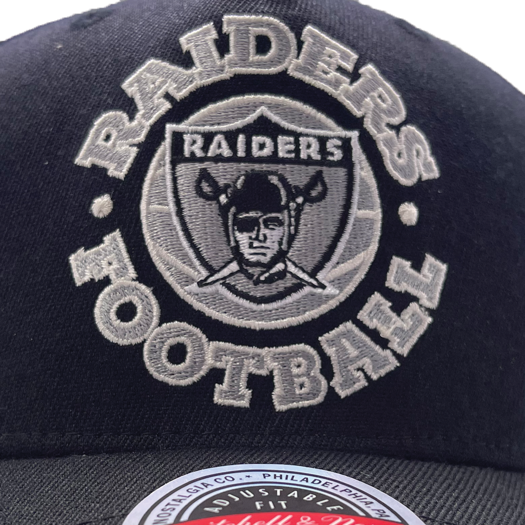 Mitchell & Ness - Mitchell & Ness Oakland Raiders NFL Classic Red Football Circle Black OSFM MNLR1988