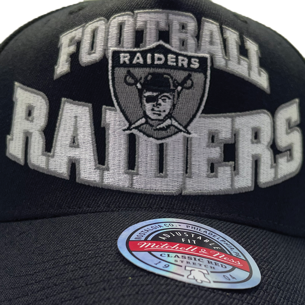 Mitchell & Ness - Mitchell & Ness Oakland Raiders NFL Classic Red Lay Up Black OSFM MNOR2095