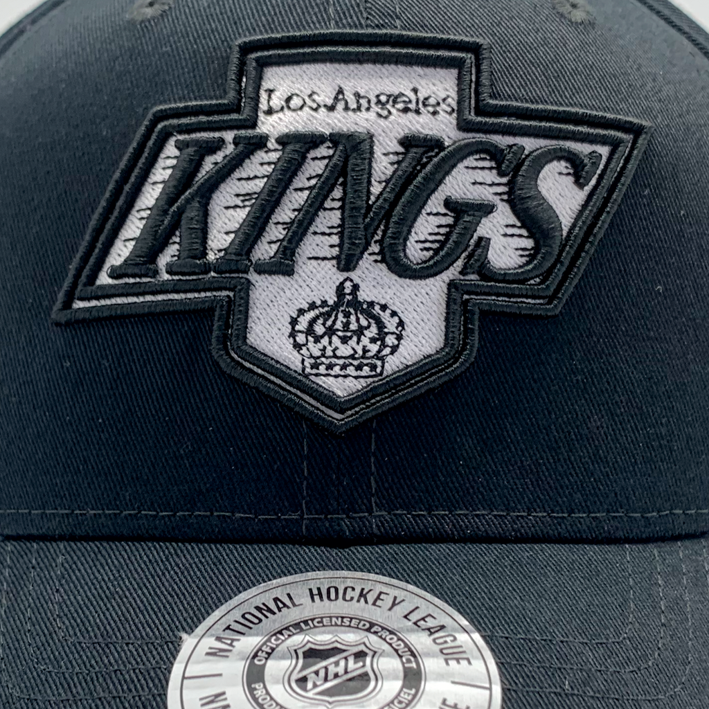 Mitchell & Ness - Mitchell & Ness Pro Crown Los Angeles Kings MN Logo NHL Faded Black OSFM MJLK1176