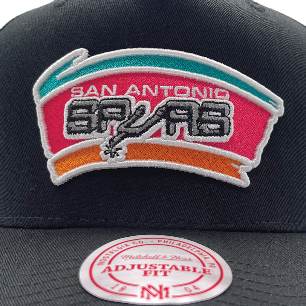 Mitchell & Ness - Mitchell & Ness San Antonio Spurs NBA Team Colour Logo MVP Black OSFM MNSS2113