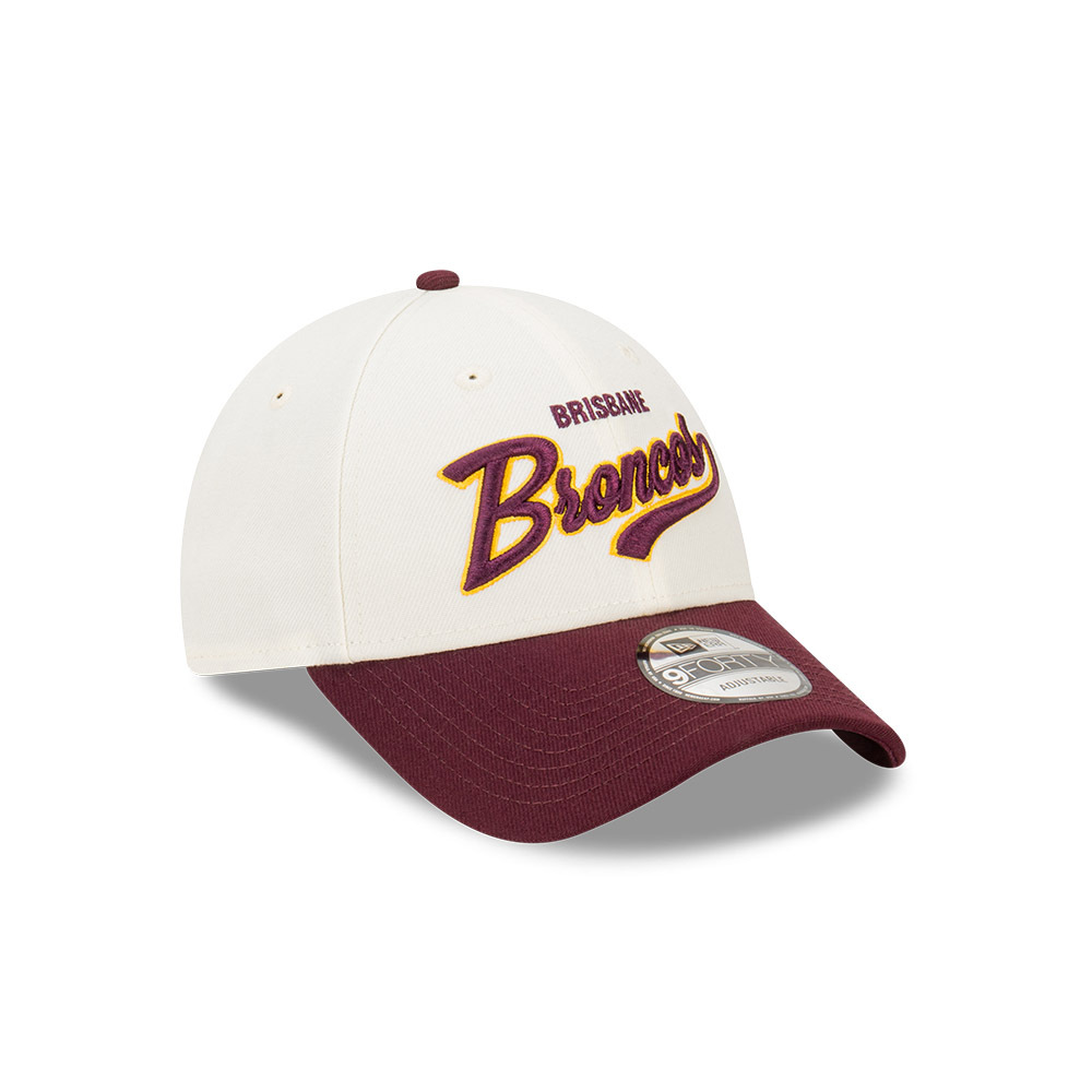 New Era - New Era Brisbane Broncos 9Forty Two Tone Script Beige OSFM