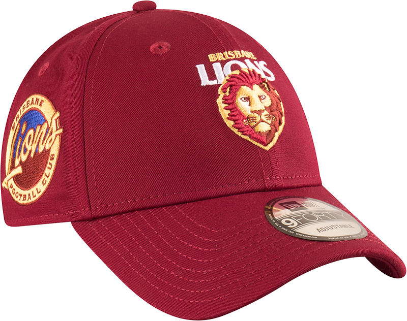 New Era Brisbane Lions 9Forty Badged Maroon OSFM_20892