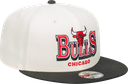 New Era - New Era Chicago Bulls 9Fifty Stack Script Chrome White OSFM