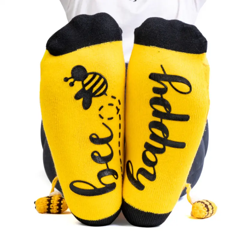 Feet Speak Bee Happy Socks_2109