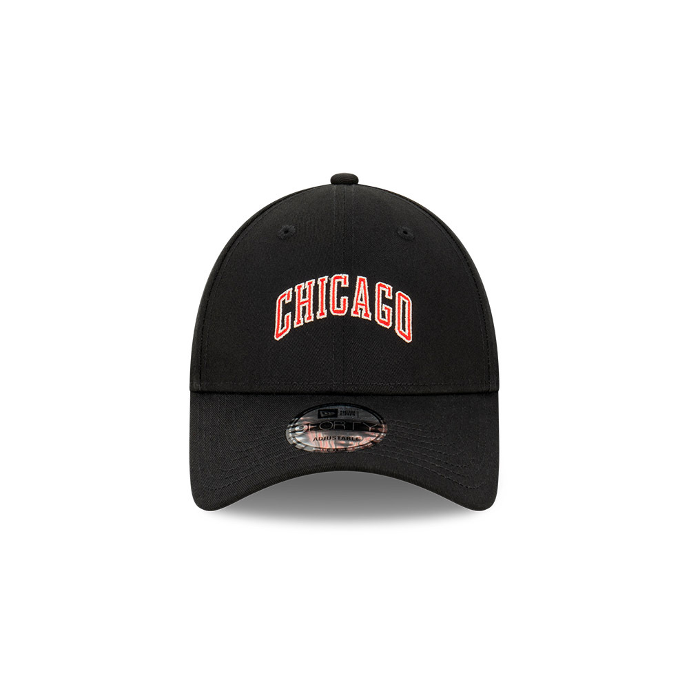 New Era Chicago Bulls 9Forty Wordmark Black/Red OSFM_21162