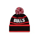 New Era Chicago Bulls Knit Medium Beanie Spellout Waffle Team Colours OSFM_21231