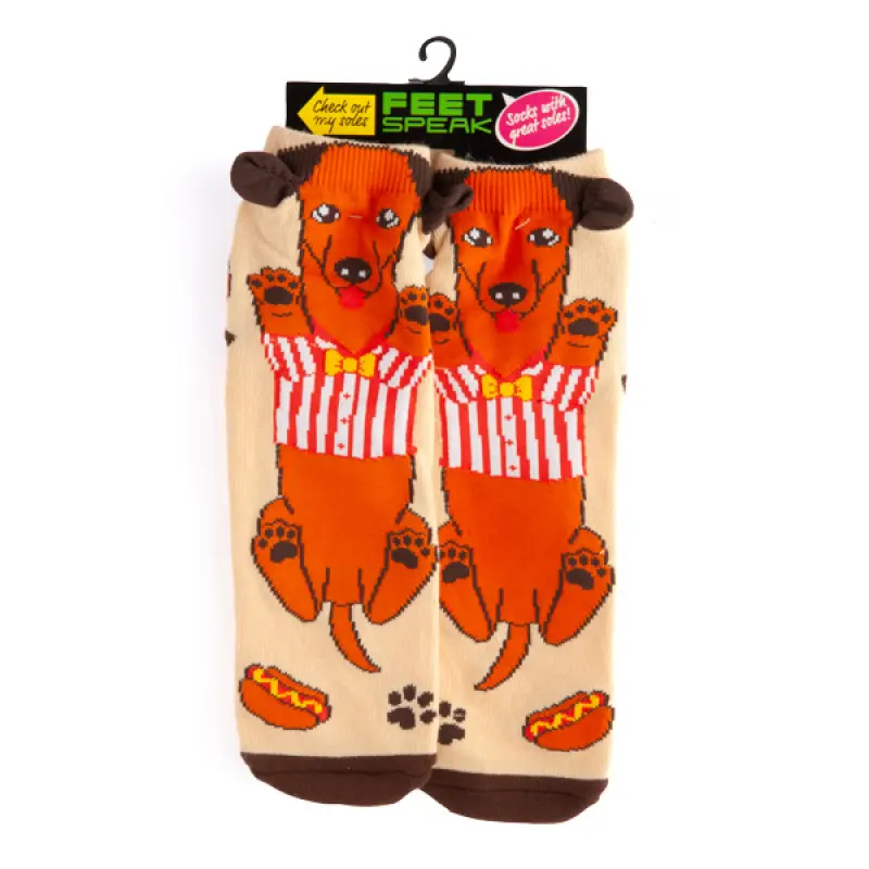 Feet Speak Dachshund Socks_2133