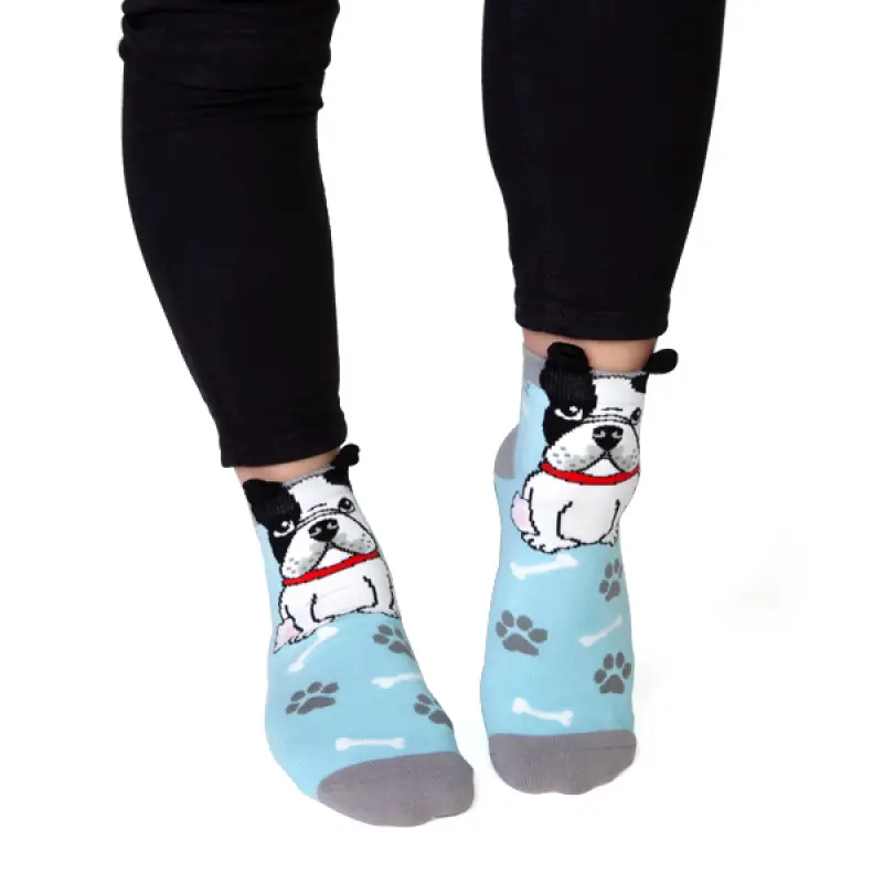 Feet Speak French Bull Dog Socks_2146
