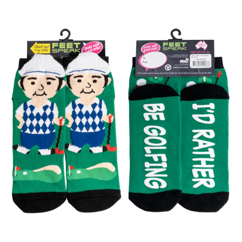 Feet Speak Golfer Socks_2148
