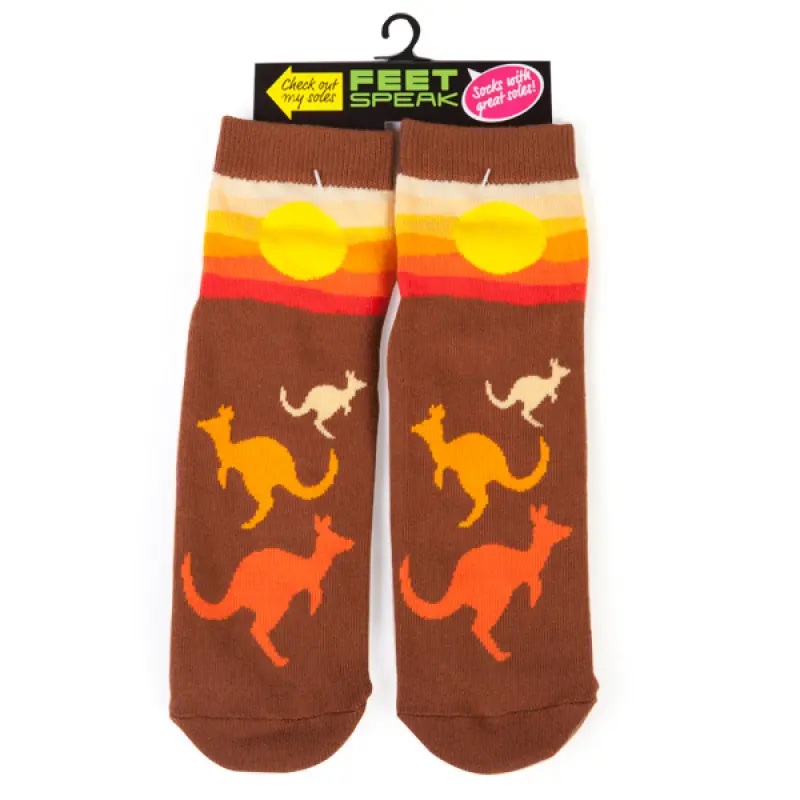 Feet Speak Kangaroo Socks_2153