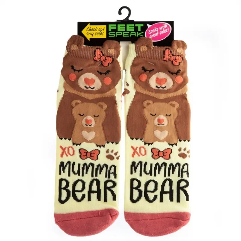 Feet Speak Mumma Bear Socks_2171