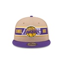 New Era - New Era Los Angeles Lakers 9Fifty Draft 2024 Camel Khaki OSFM
