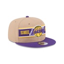 New Era Los Angeles Lakers 9Fifty Draft 2024 Camel Khaki OSFM_21790