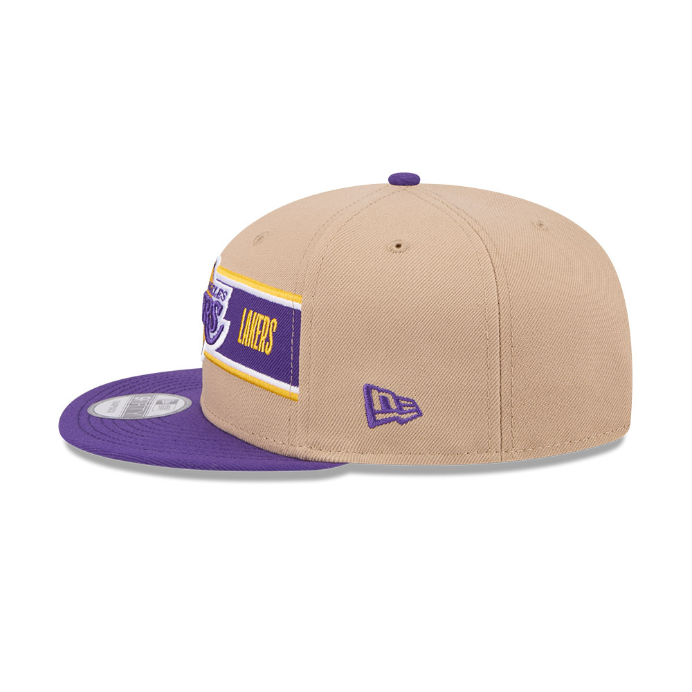 New Era - New Era Los Angeles Lakers 9Fifty Draft 2024 Camel Khaki OSFM