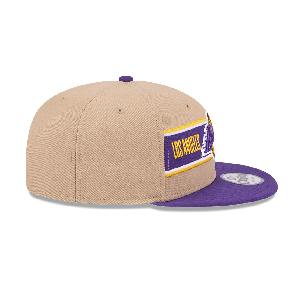 New Era Los Angeles Lakers 9Fifty Draft 2024 Camel Khaki OSFM_21793