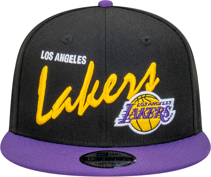 New Era - New Era Los Angeles Lakers 9Fifty Vintage Script Black/Purple OSFM