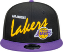 New Era - New Era Los Angeles Lakers 9Fifty Vintage Script Black/Purple OSFM