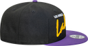 New Era - New Era Los Angeles Lakers 9Fifty Vintage Script Black/Purple OSFM