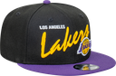 New Era - New Era Los Angeles Lakers 9Fifty Vintage Script Black/Purple OSFM