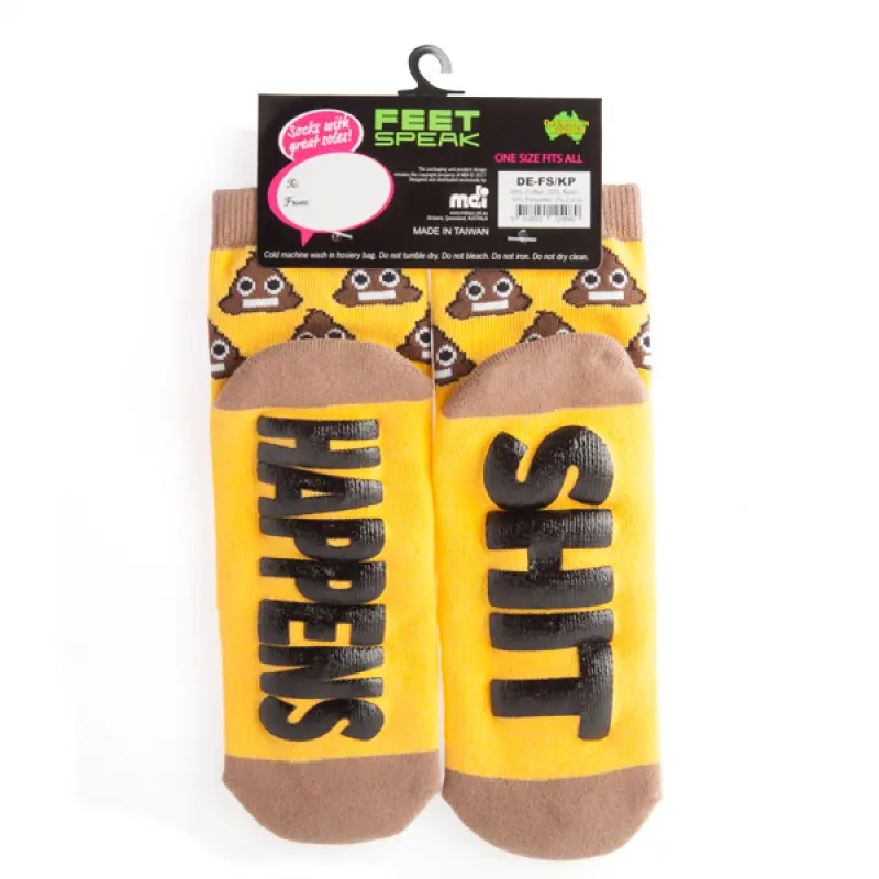 Feet Speak - Feet Speak Smiling Poo Socks
