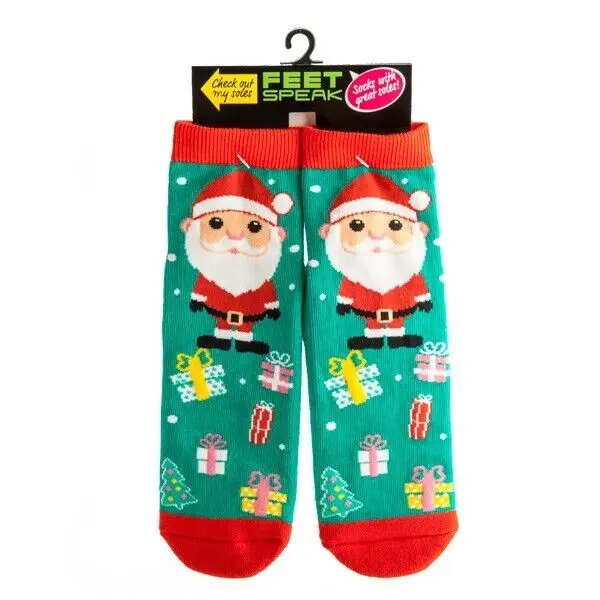 Feet Speak Santa Socks_2199