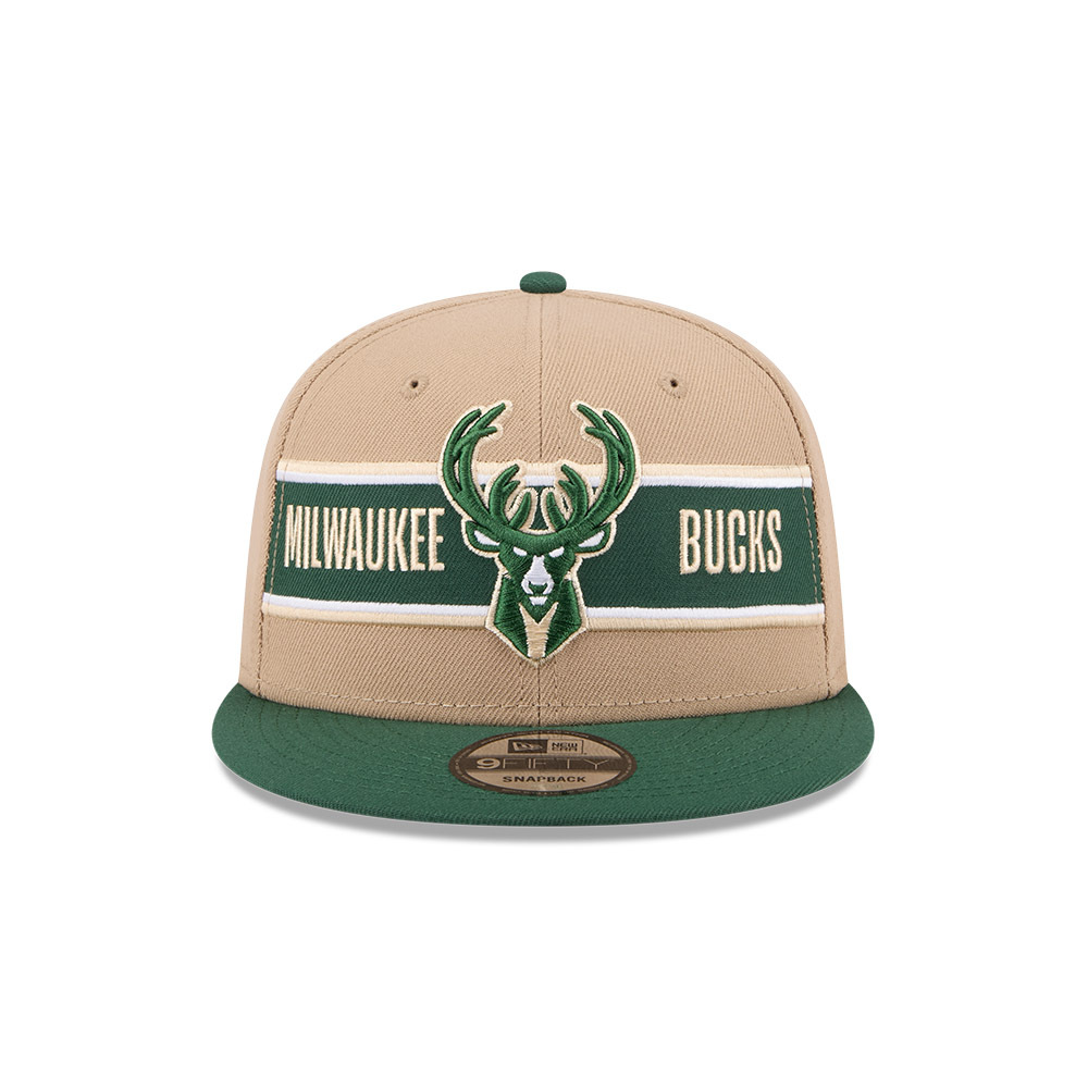 New Era Milwaukee Bucks 9Fifty Draft 2024 Camel Khaki OSFM_22026