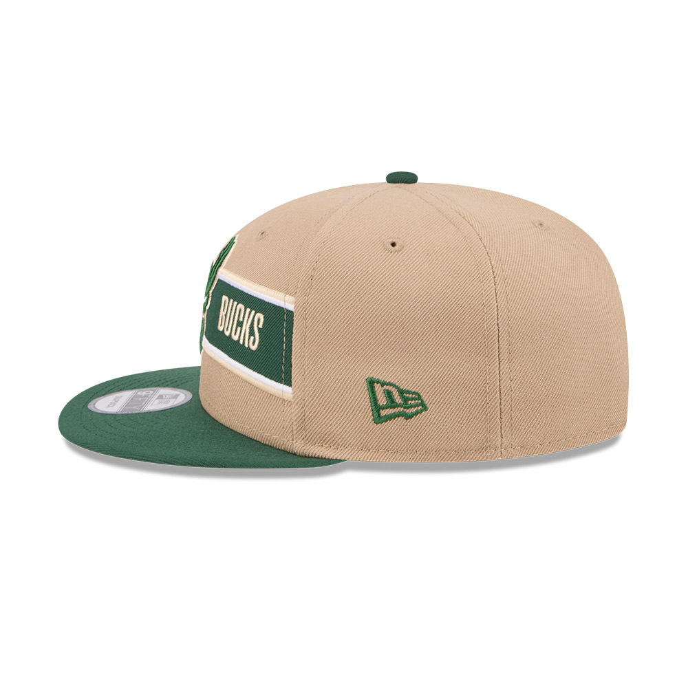 New Era - New Era Milwaukee Bucks 9Fifty Draft 2024 Camel Khaki OSFM