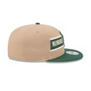 New Era - New Era Milwaukee Bucks 9Fifty Draft 2024 Camel Khaki OSFM