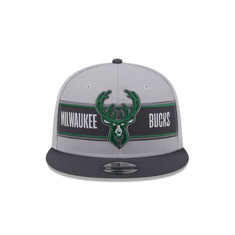 New Era Milwaukee Bucks 9Fifty Draft 2024 Graphite OSFM_22032
