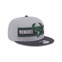 New Era - New Era Milwaukee Bucks 9Fifty Draft 2024 Graphite OSFM
