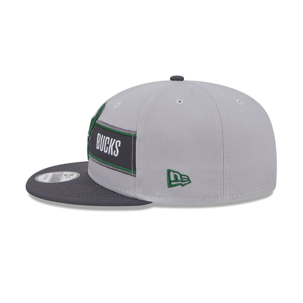 New Era - New Era Milwaukee Bucks 9Fifty Draft 2024 Graphite OSFM