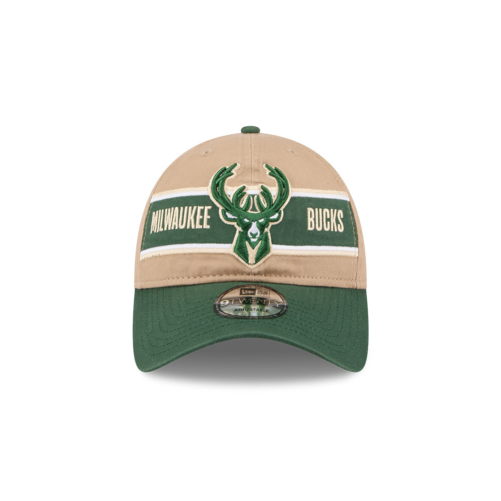 New Era Milwaukee Bucks 9Twenty Draft 2024 Camel Khaki OSFM_22042