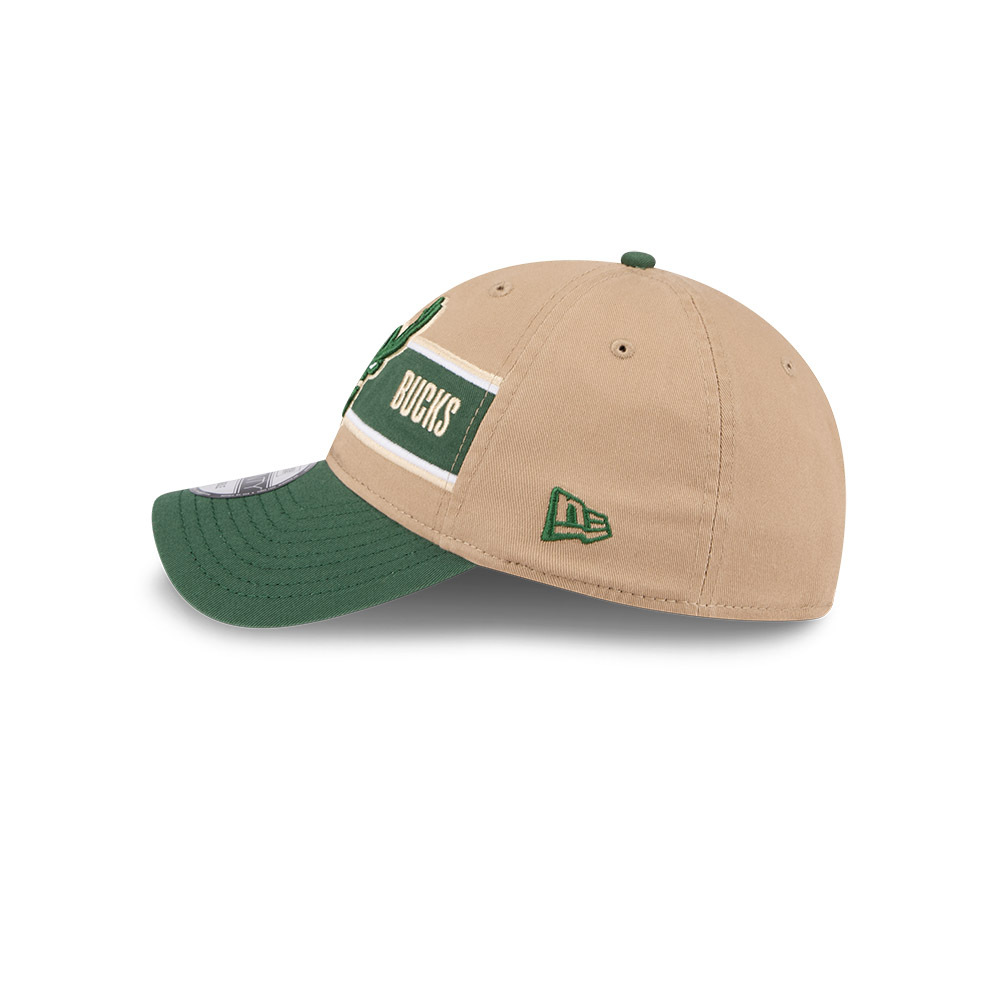 New Era Milwaukee Bucks 9Twenty Draft 2024 Camel Khaki OSFM_22044