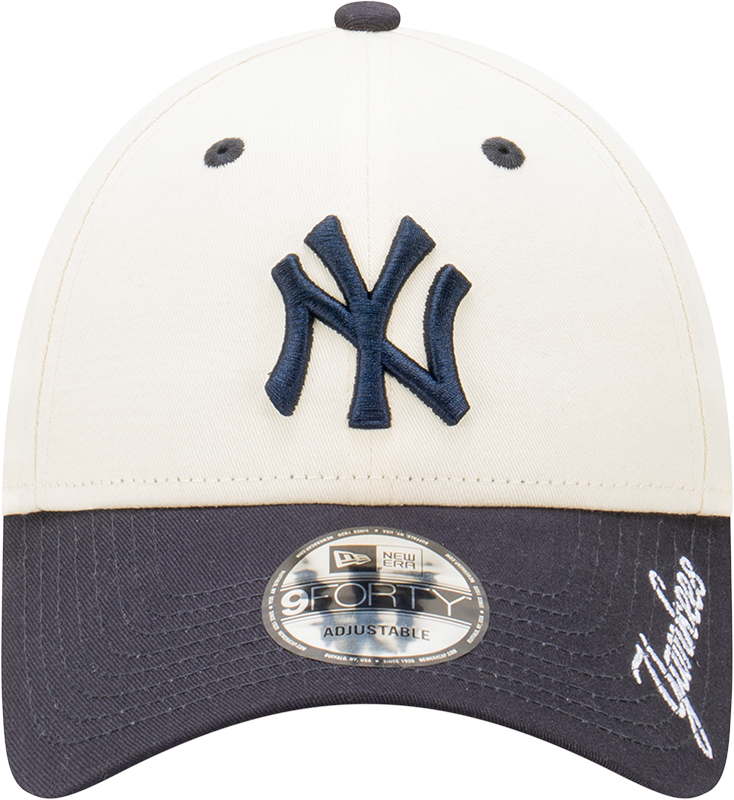 New Era - New Era New York Yankees 9Forty 2-Tone Visor Script Chrome White OSFM